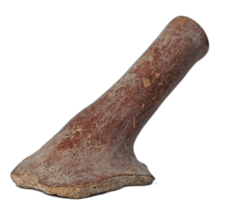 Red Polished Milk Bowl Spout, Early Bronze Age I Cypriot