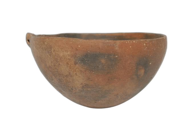 Red Polished Mottled Bowl