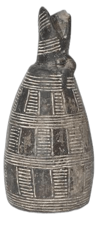 Black Polished Miniature Bottle, Middle Bronze Age I Cypriot