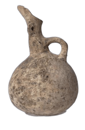 White Painted String-hole Juglet, Middle Bronze Age II Cypriot