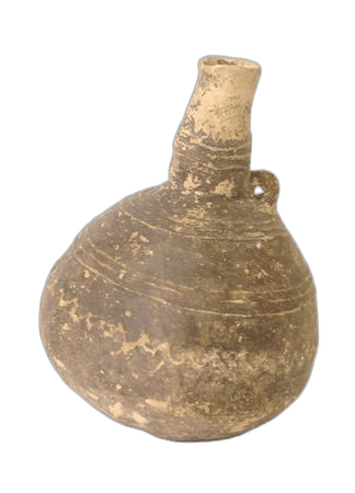 Black Slip II Bottle, Middle Bronze Age II Cypriot jug