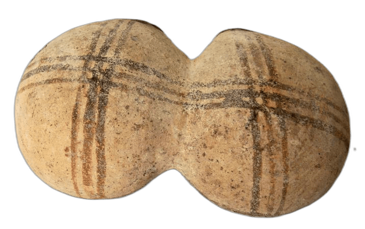 White Painted Double Bowl, Middle Bronze Age II Cypriot
