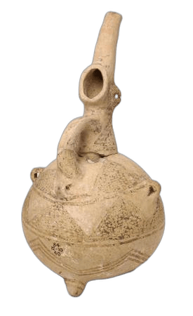 White Painted Tripod Juglet, Middle Bronze Age II Cypriot