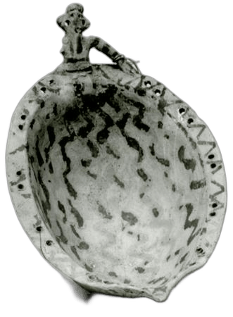White Painted Boat Dish, Middle Bronze Age III Cypriot