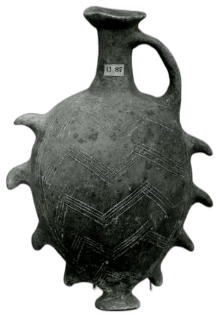 Black Slip Ware Juglet, Middle Bronze Age III Cypriot