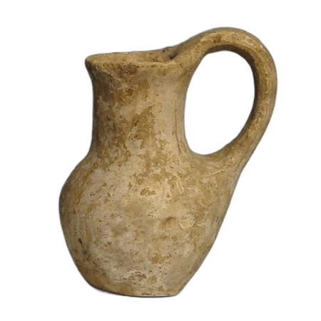Plain White Hand-made Juglet, Late Bronze Age I Cypriot