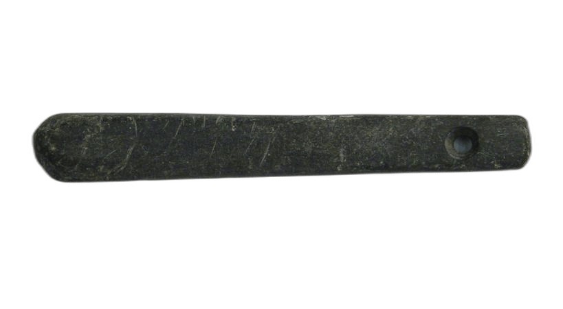 Drilled Grey Whetstone, Late Bronze Age I Cypriot tool