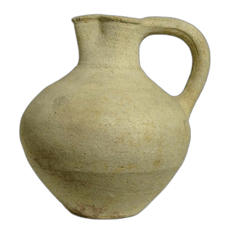 Plain White Wheel-made Jug