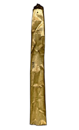 Gold Tube Earring, Late Bronze Age II Cypriot jewelry