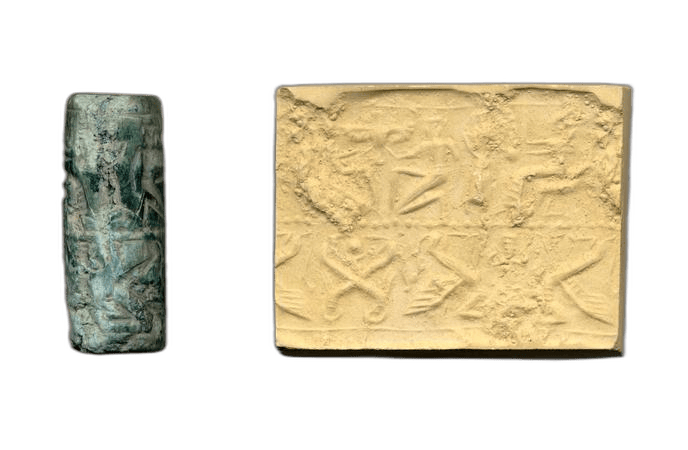 Plancheite Cylinder Seal, Late Bronze Age I Cypriot