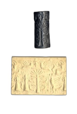 "Sacred Tree Cylinder Seal", Late Bronze Age II Cypriot