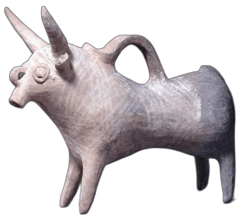 Base Ring II Bull Askos, Late Bronze Age II Cypriot jug