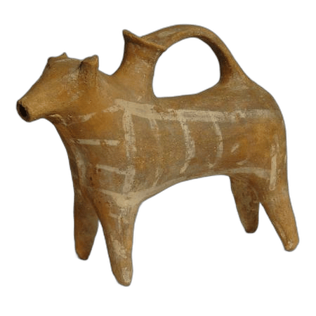 Base Ring Bull Rhyton, Late Bronze Age II Cypriot statue
