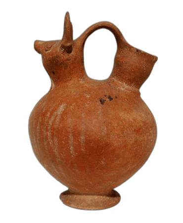 Base Ring Strainer Flask, Late Bronze Age II Cypriot