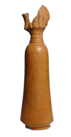 Red Lustrous Arm-shaped Vessel