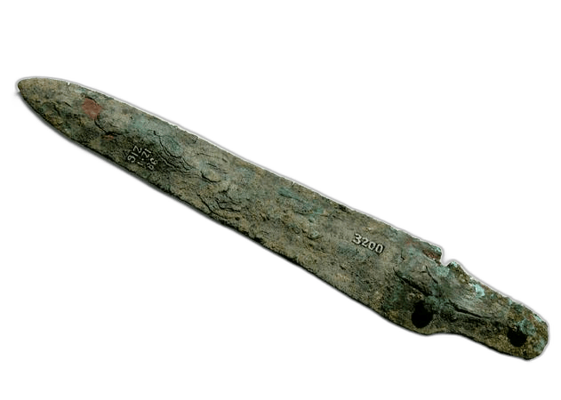 Bronze Rivetted Knife Blade, Late Bronze Age II Cypriot weapons & armour