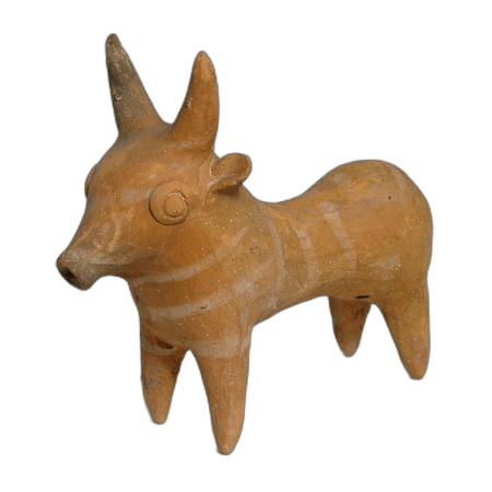Base Ring II Bull Figurine, Late Bronze Age II Cypriot statue