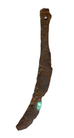 Bronze Curved Knife Blade, Late Bronze Age II Cypriot weapons & armour