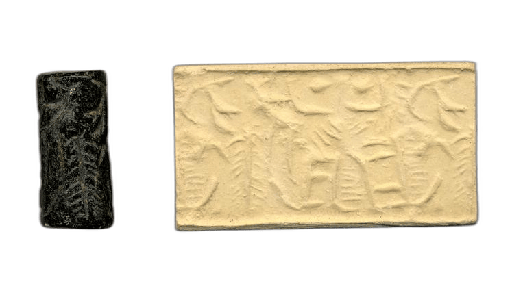 Chlorite Cylinder Seal, Late Bronze Age II Cypriot tool