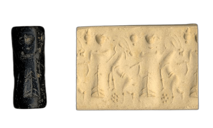 Chloritite Cylinder Seal, Late Bronze Age III Cypriot tool