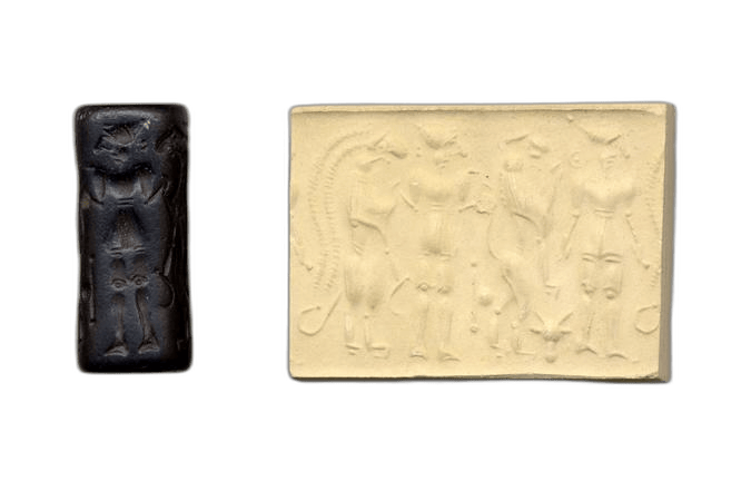 Hematite Cylinder Seal, Late Bronze Age III Cypriot tool