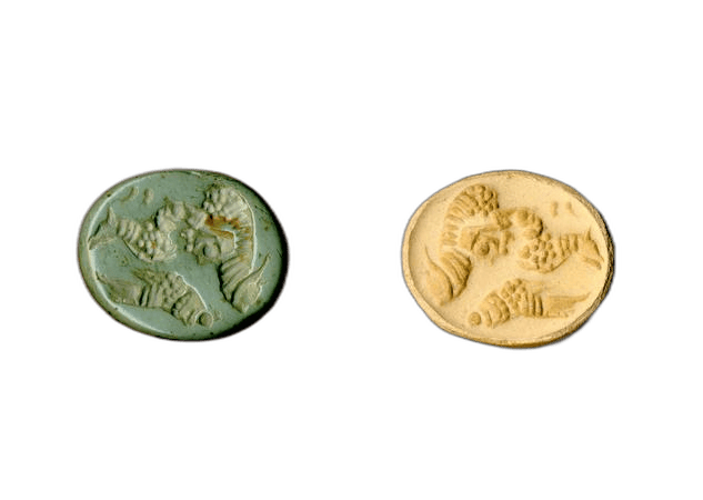 Serpentinite Lion Seal, Late Bronze Age III Cypriot jewelry