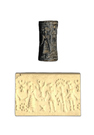 Black Chloritite Seal, Late Bronze Age III Cypriot