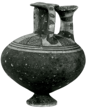 "Proto-White Painted Stirrup Jar", Late Bronze Age III Cypriot