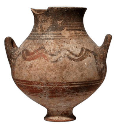 White Painted Two-Handled Jar, Geometric Cypriot