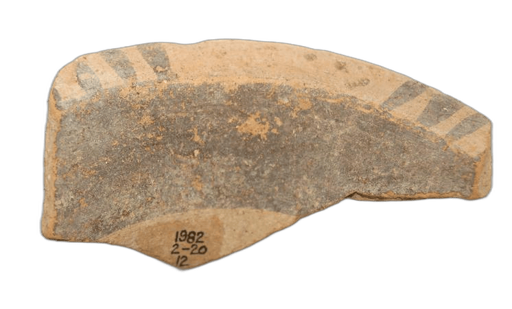 White Painted Rim Sherd, Geometric Cypriot jug