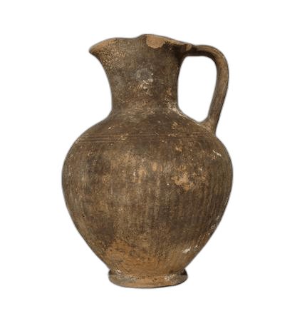 Black Slip Ovoid Jug, Geometric I Cypriot