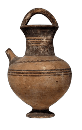 White Painted Spouted Jug, Geometric I Cypriot
