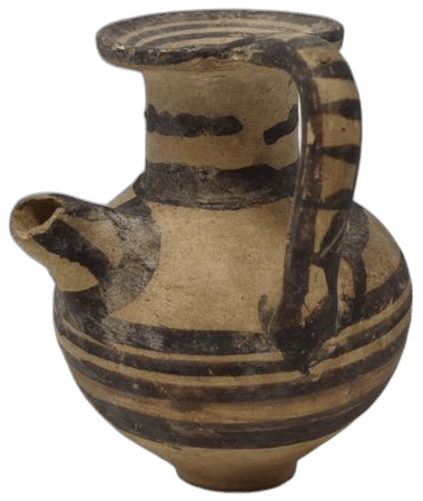 "White Painted Spouted Jug", Geometric Cypriot
