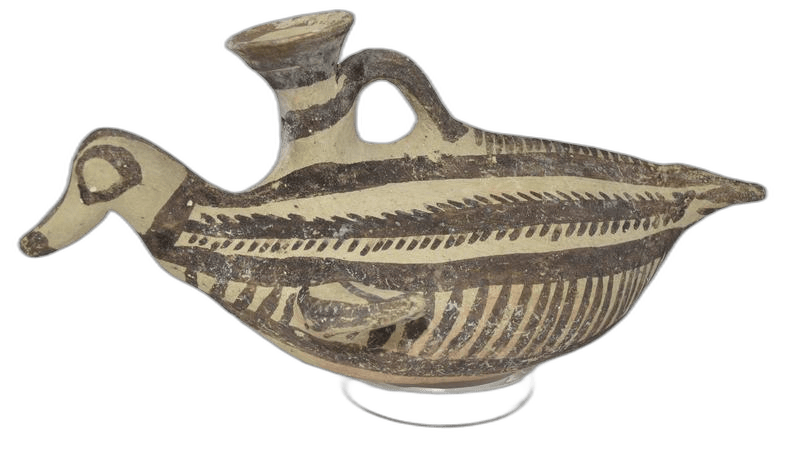 White Painted Bird Flask, Geometric I Cypriot