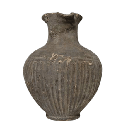 Black Slip Ovoid Jug, Geometric I Cypriot