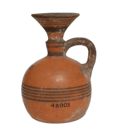 Black-On-Red Ware Juglet, Geometric II Cypriot