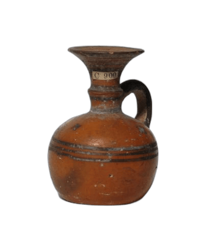Black-On-Red Aryballos, Geometric II Cypriot jug