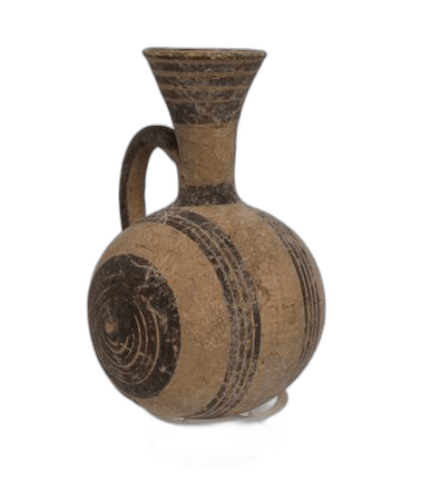 White Painted Barrel Juglet