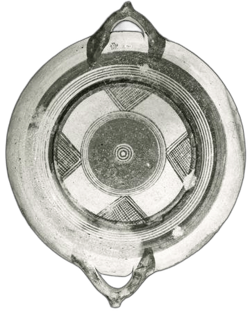 Bichrome Wish-Bone Plate, Geometric II Cypriot dish