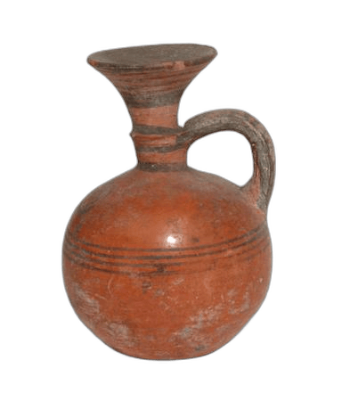 Black-on-Red Lekythos, Geometric III Cypriot flask