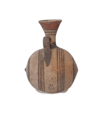 Bichrome Barrel Juglet, Archaic I Cypriot