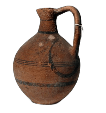 White Painted Hook Jug, Archaic I Cypriot