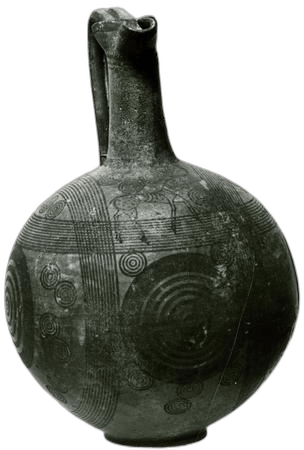 Black-On-Red Oinochoe, Archaic I Cypriot jug