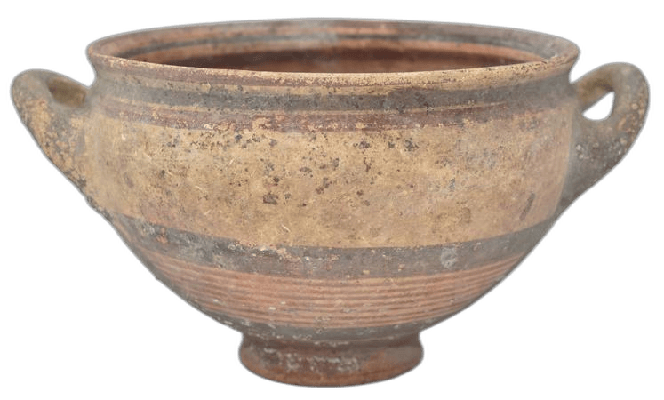 Bichrome Ware Bowl, Archaic I Cypriot
