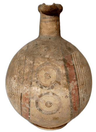 "Bichrome Ware Bullseye Jug", Archaic I Cypriot