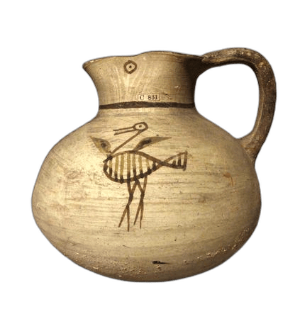 White Painted Figural Jug, Archaic I Cypriot