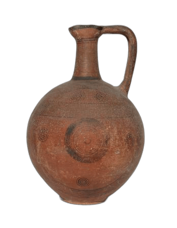 Black-On-Red Globular Jug, Archaic I Cypriot