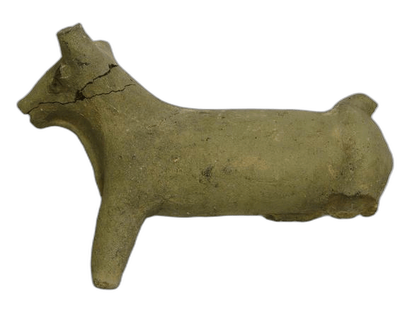 Terracotta Bull Figure, Archaic Cypriot statue