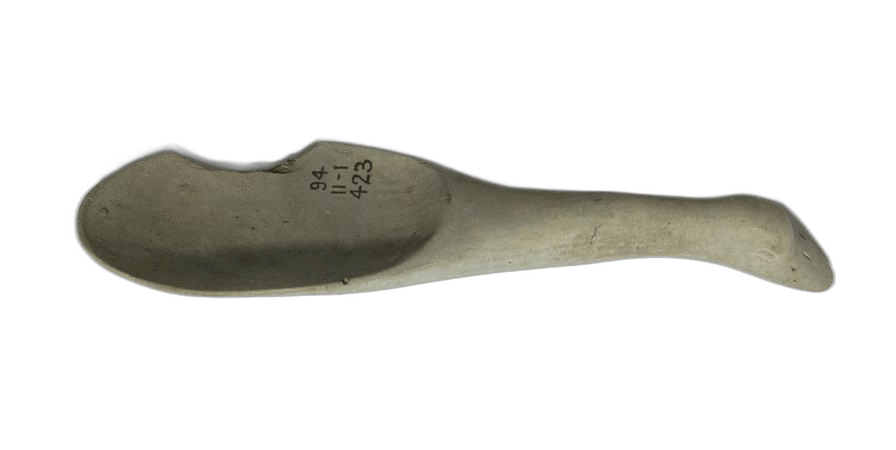 Blue Glazed Duck Spoon, Archaic Cypriot tool