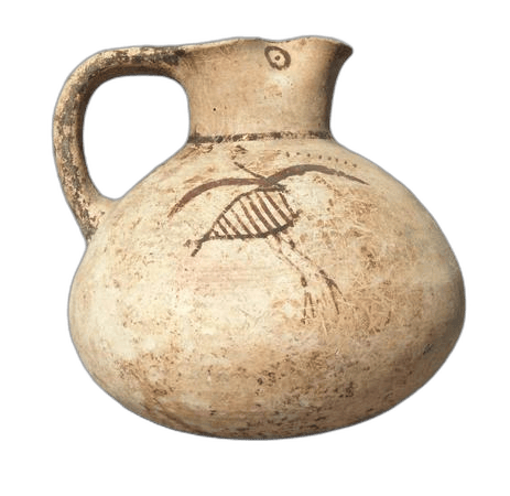 White Painted Oinochoe, Archaic I Cypriot jug